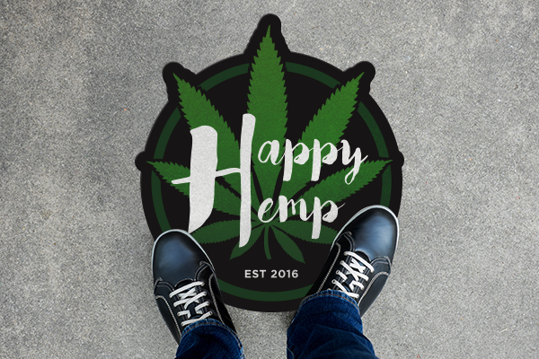 Hemp company floor decal
