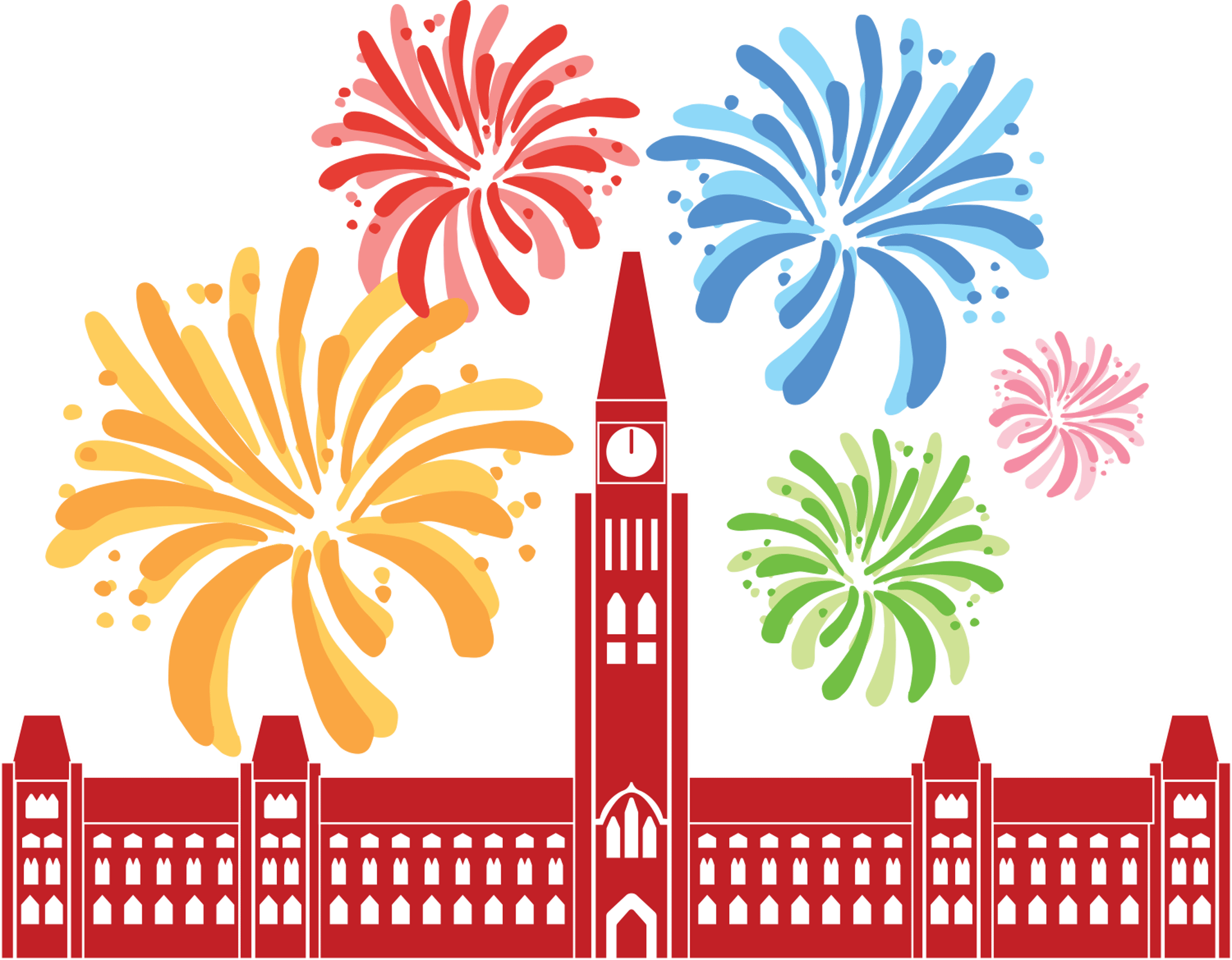Canada Parliament Fireworks