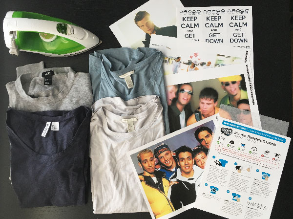 Materials needed to make custom tees & tats