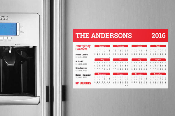 calendar, home office, decor, fridge