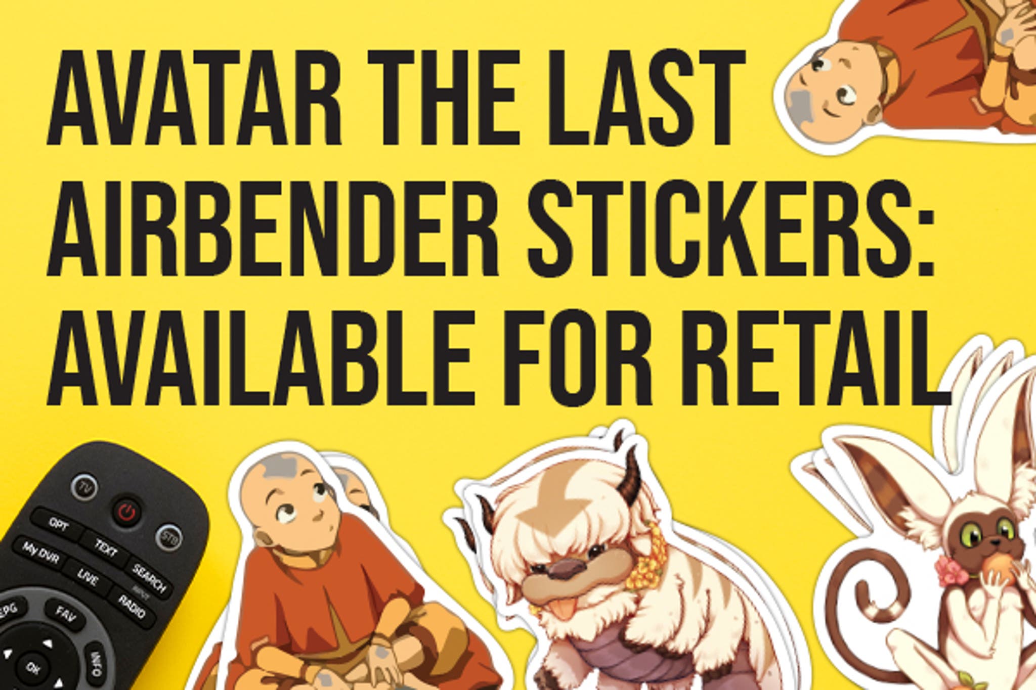 Avatar The Last Airbender Stickers: Available For Retail