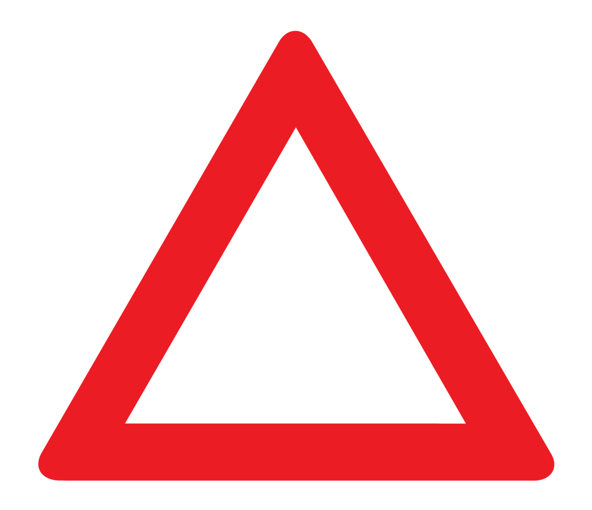 traingleblankroadsign