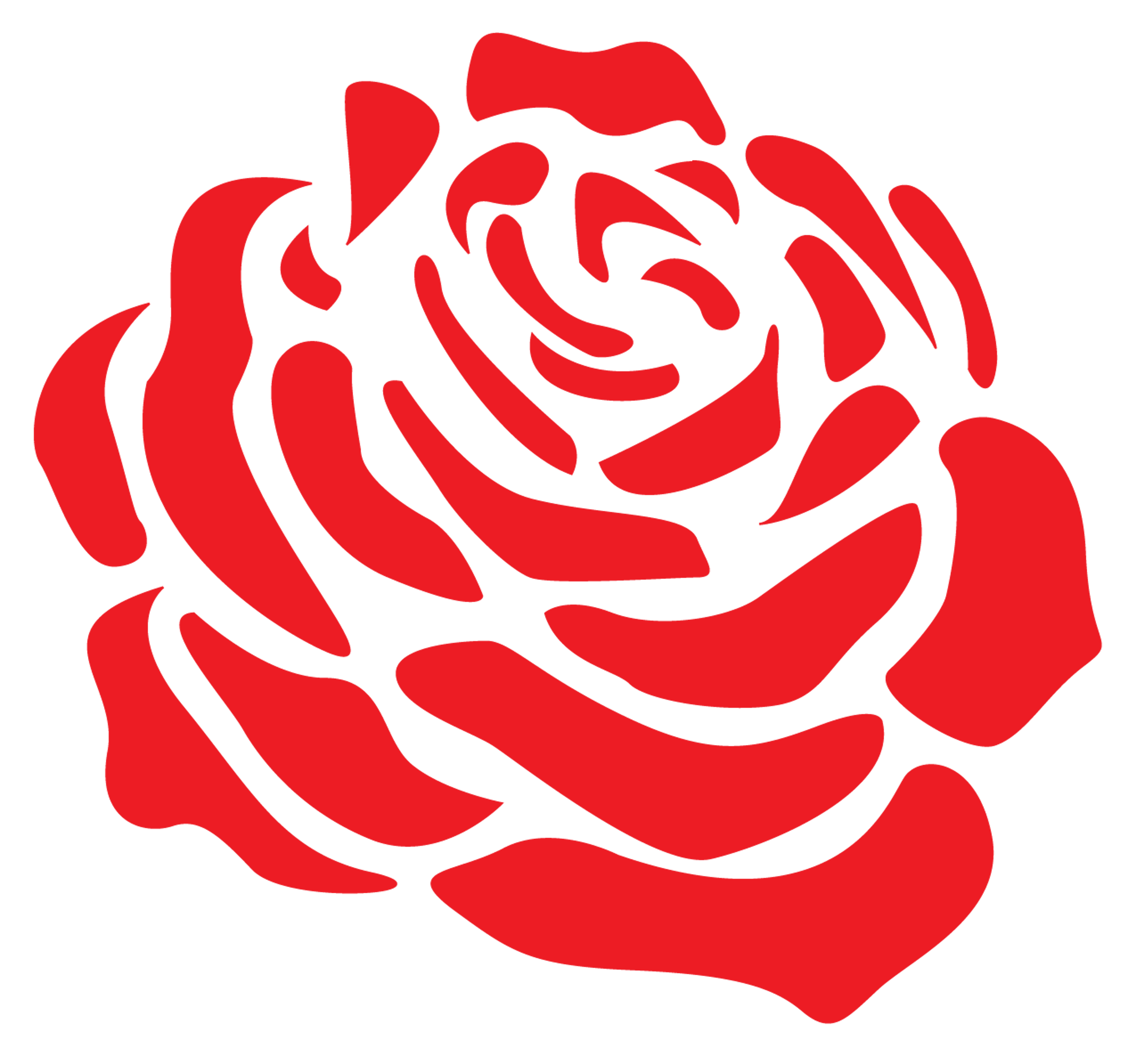Rose Flower Stencil