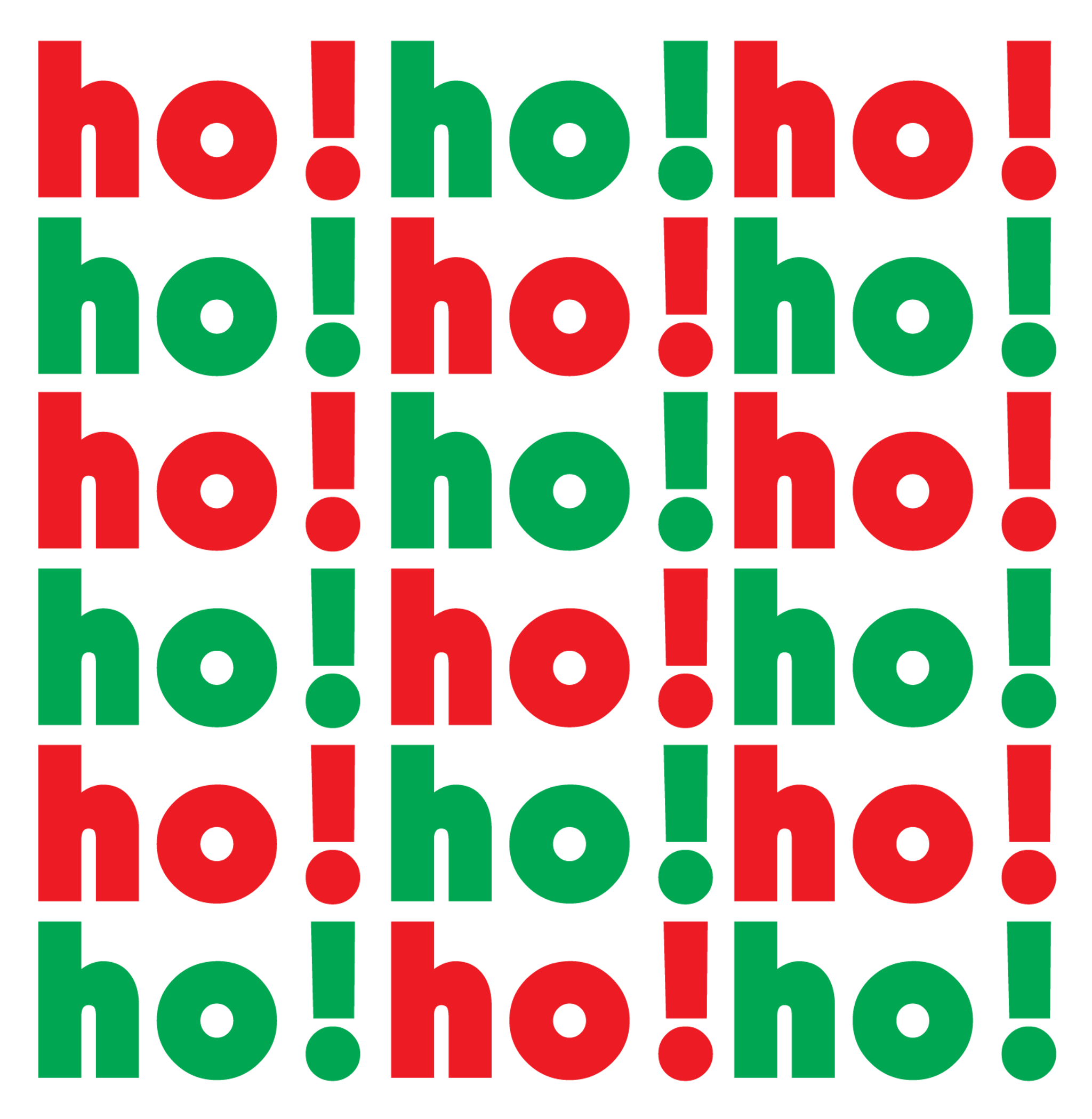 ho! ho! ho! Christmas Graphic