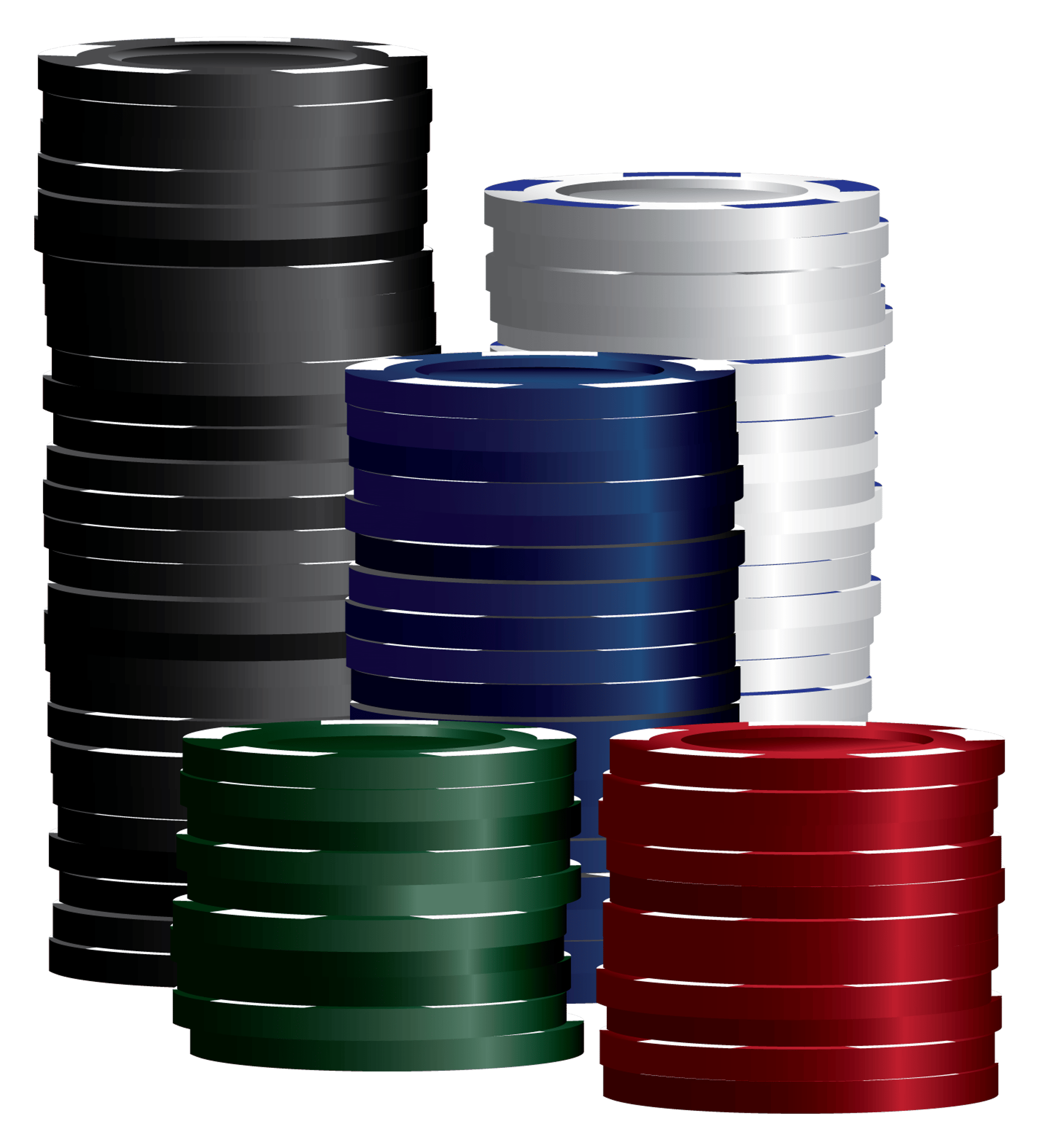 POKER CHIP STACKS