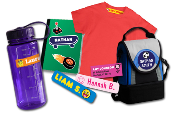 Kids Labels custom stickers, custom labels, ID labels, camp labels, allergy labels, clothing labels, shoe labels