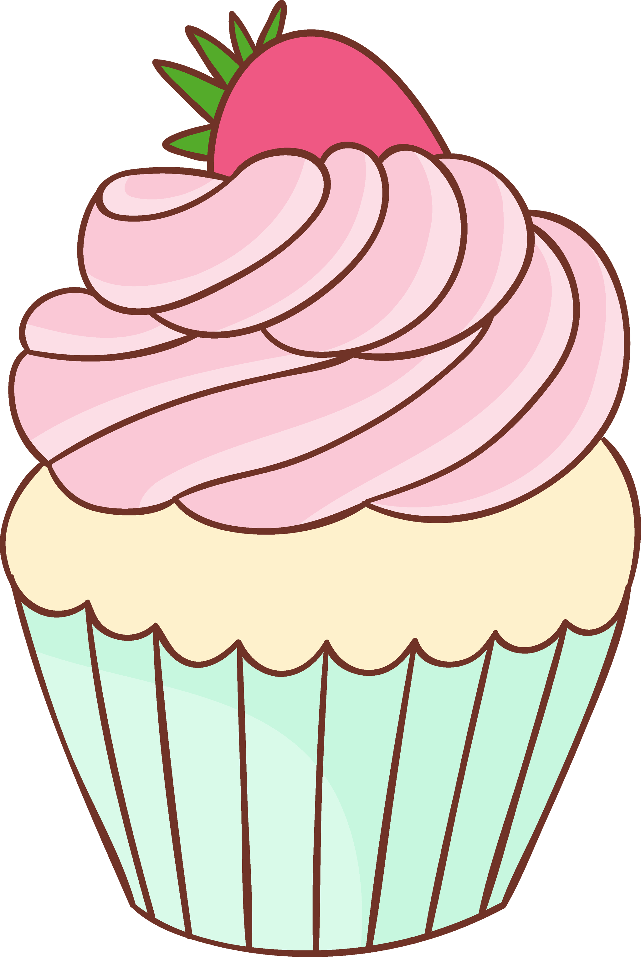 Strawberry Vanilla Cupcake