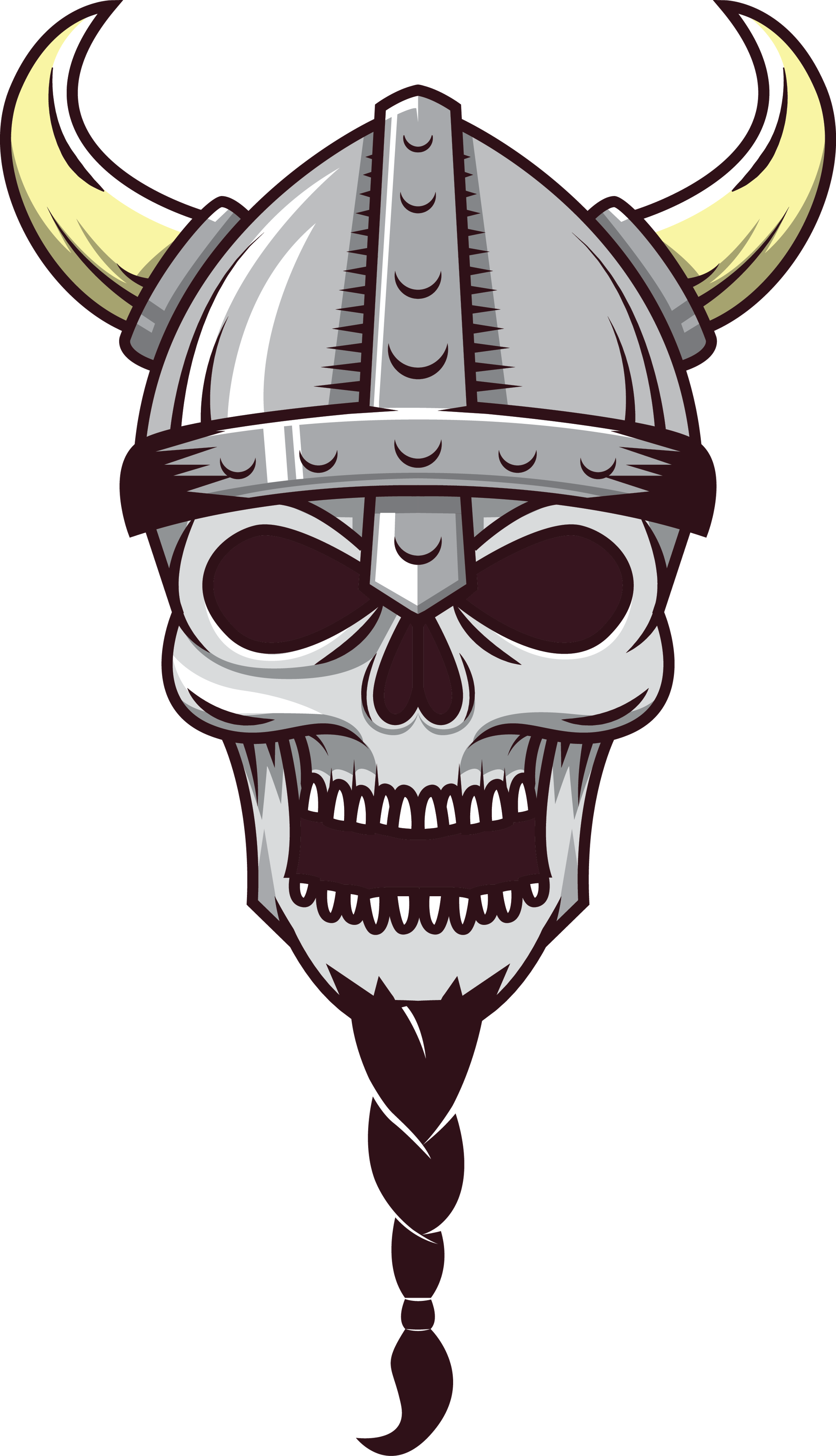 Viking Horn Helmet Skull