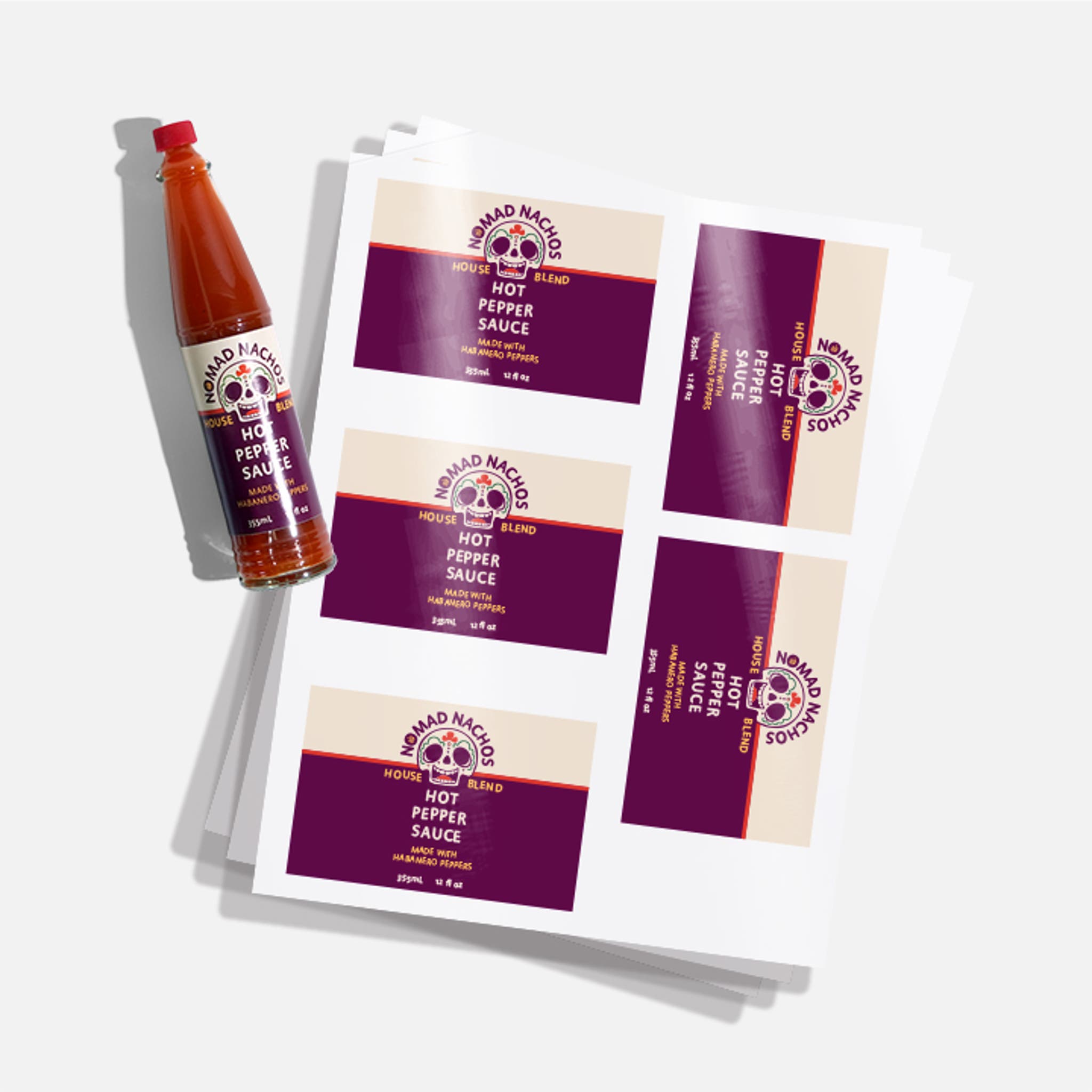 Custom Glossy White Label Pages