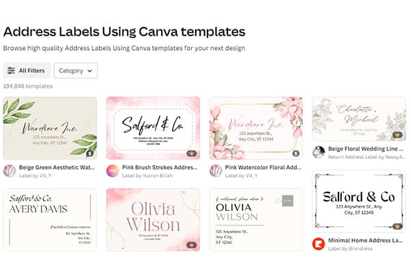 How To Print Address Labels (With Canva, Word, Google Sheets and More)