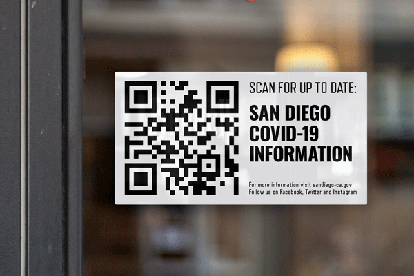 Using scannable stickers for event updates and news