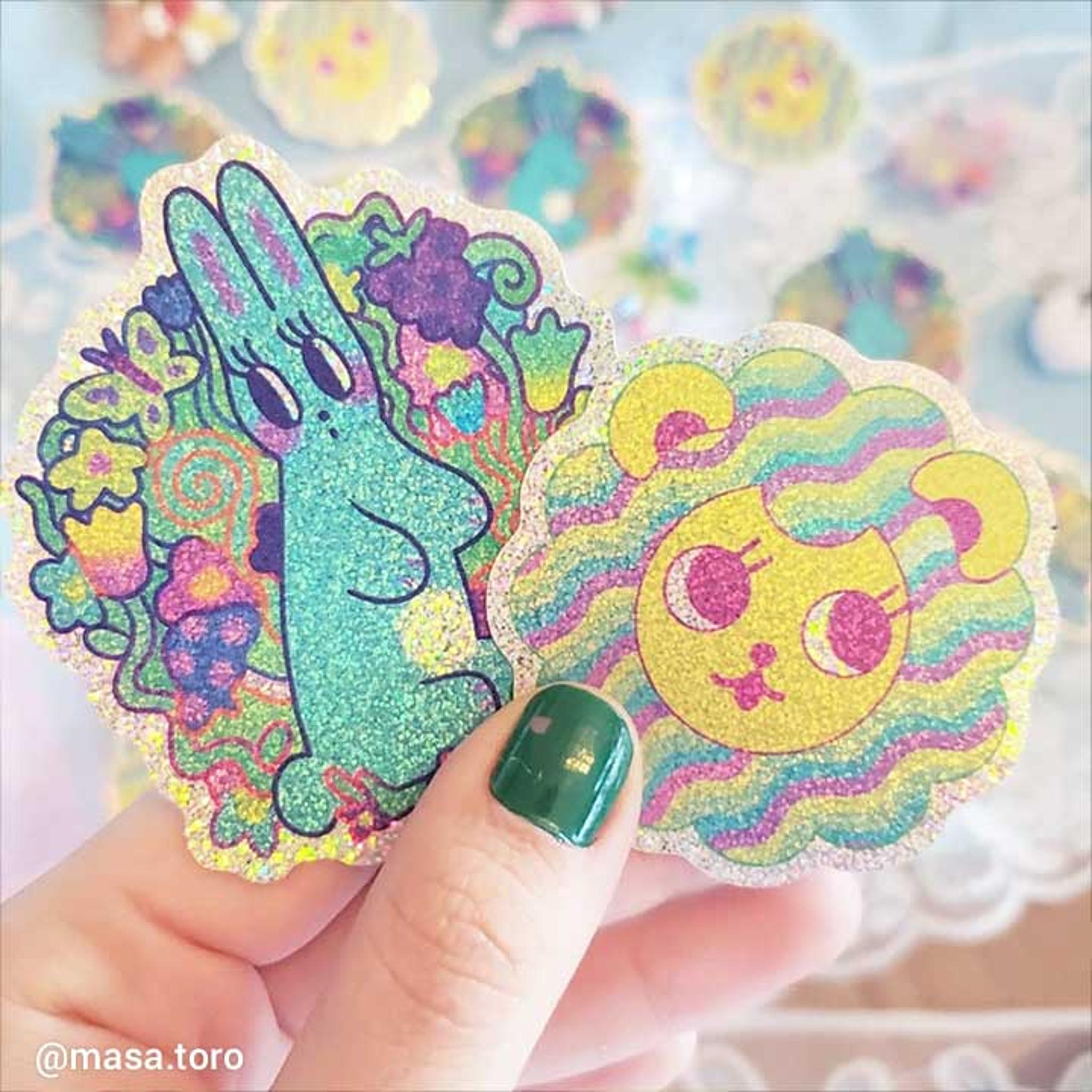 Glitter Die-Cut Stickers