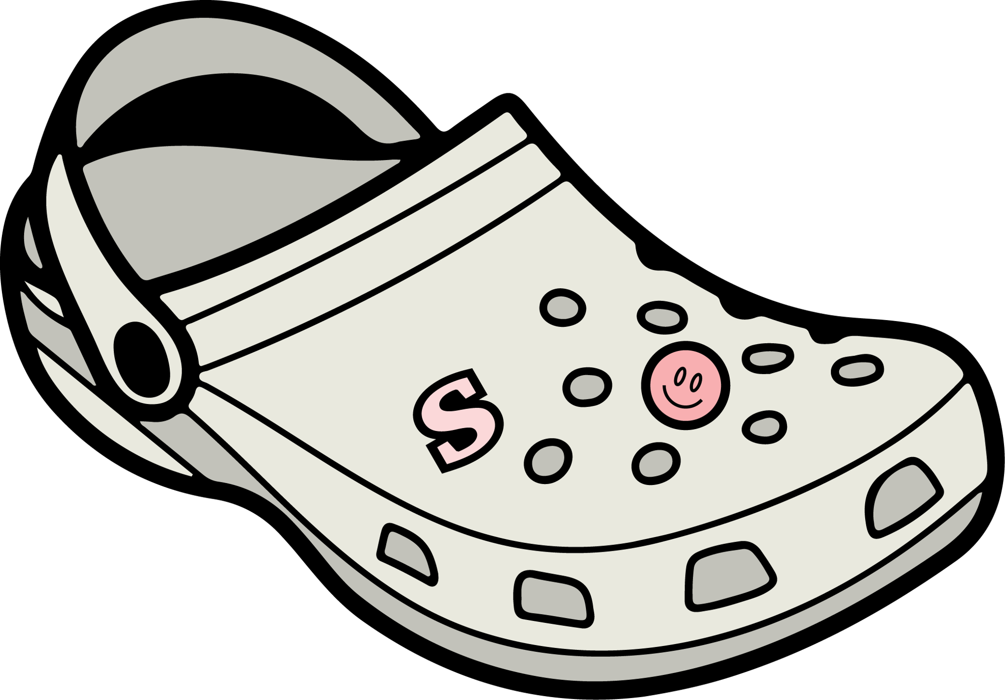 Grey Crocs