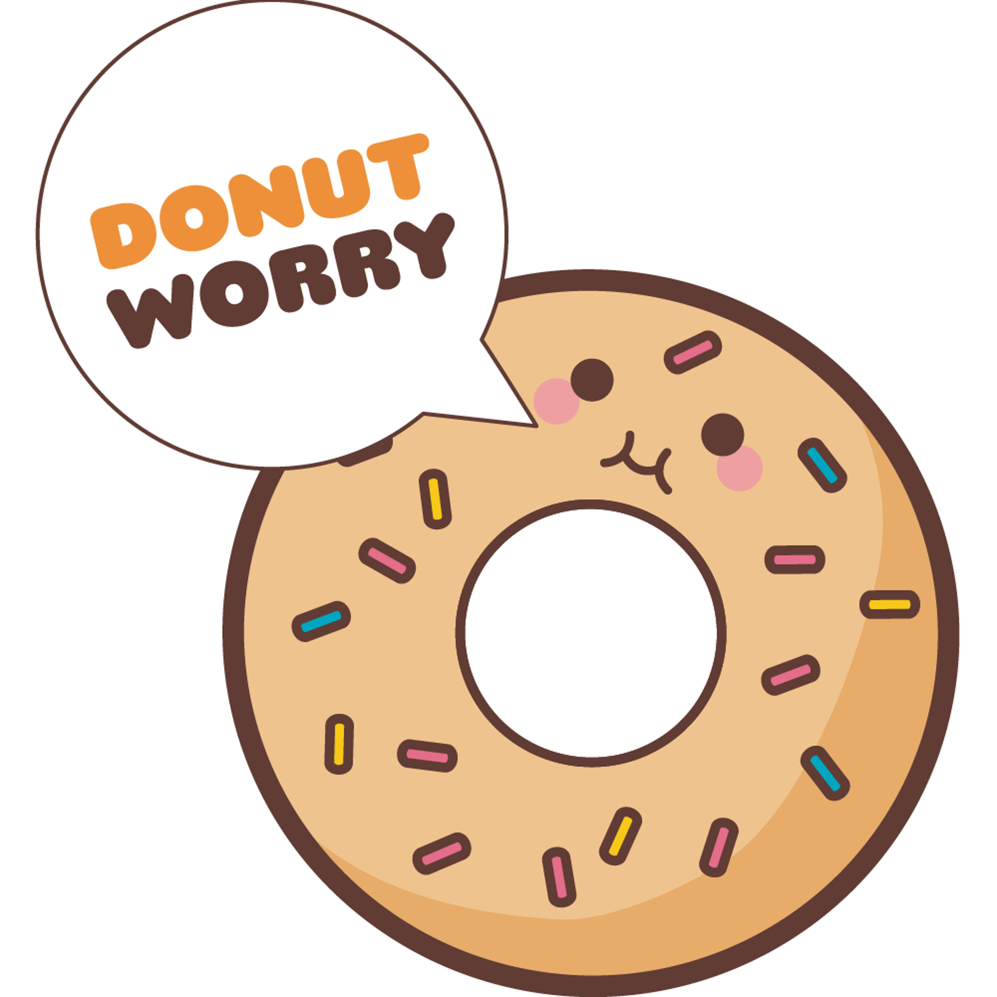 Kawaii Cute Donut Worry