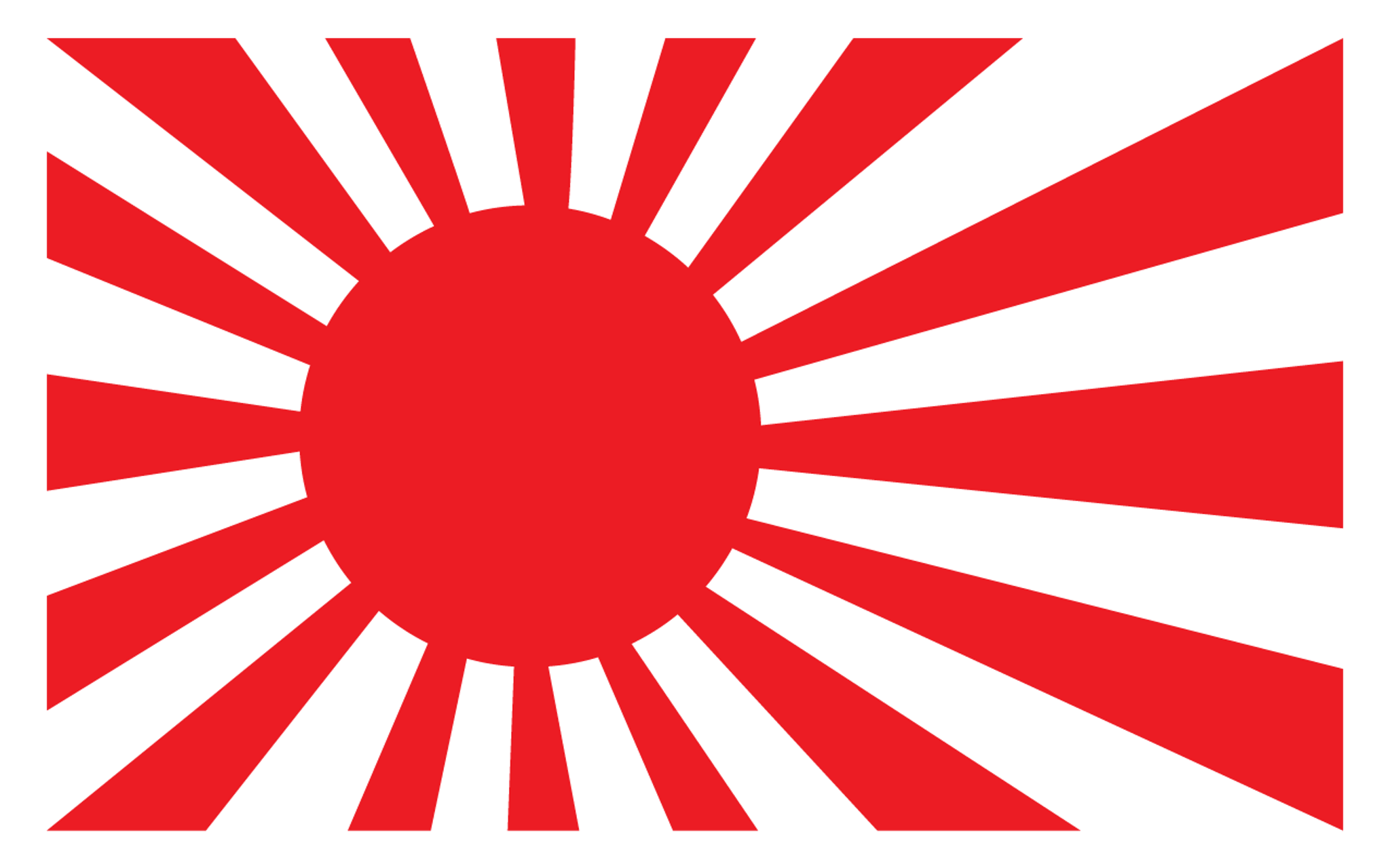 Red Japanese Navy Rising Sun