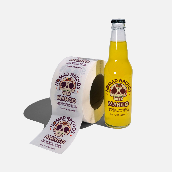 Custom Clear Roll Labels