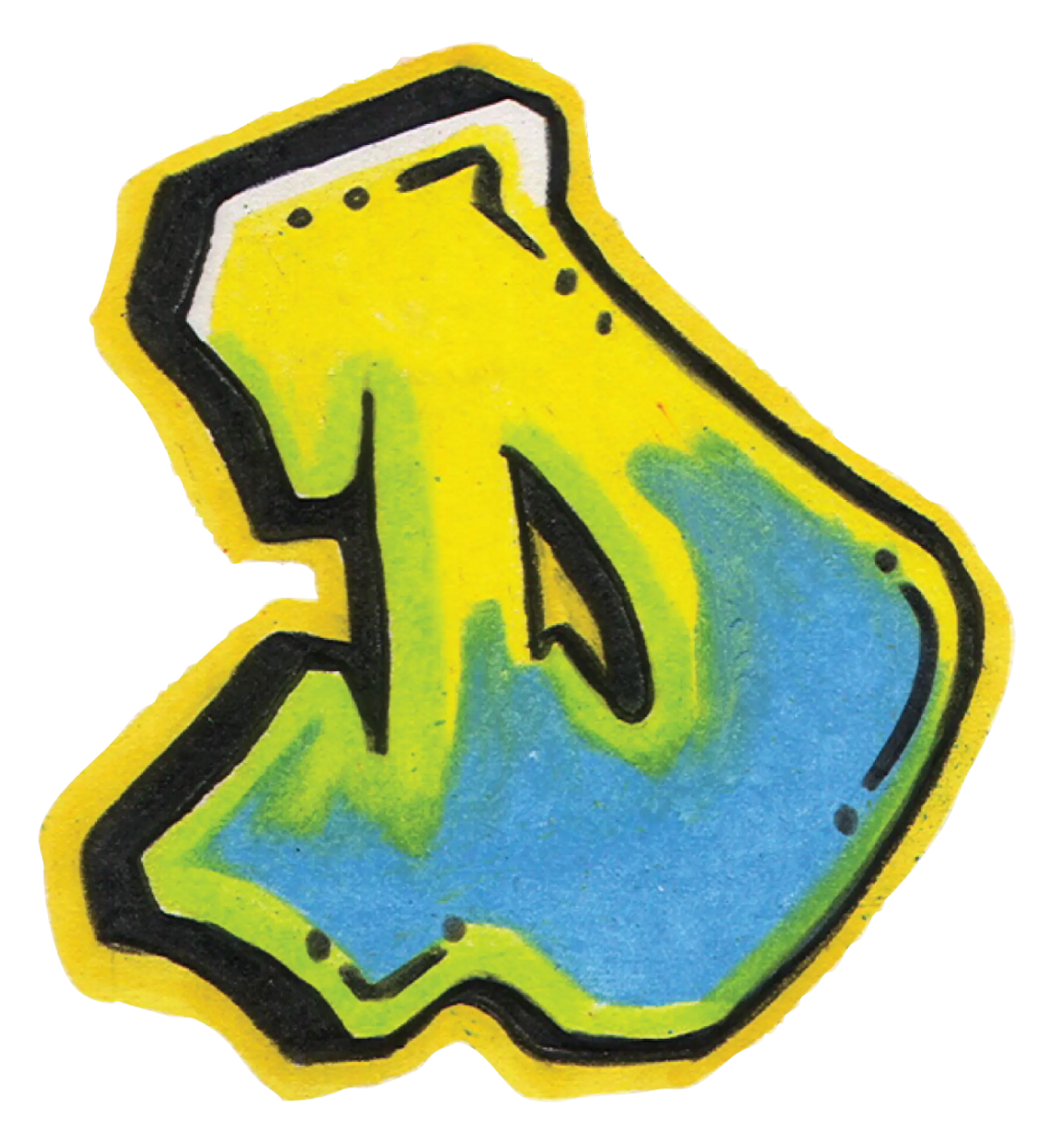 Graffiti Letter D