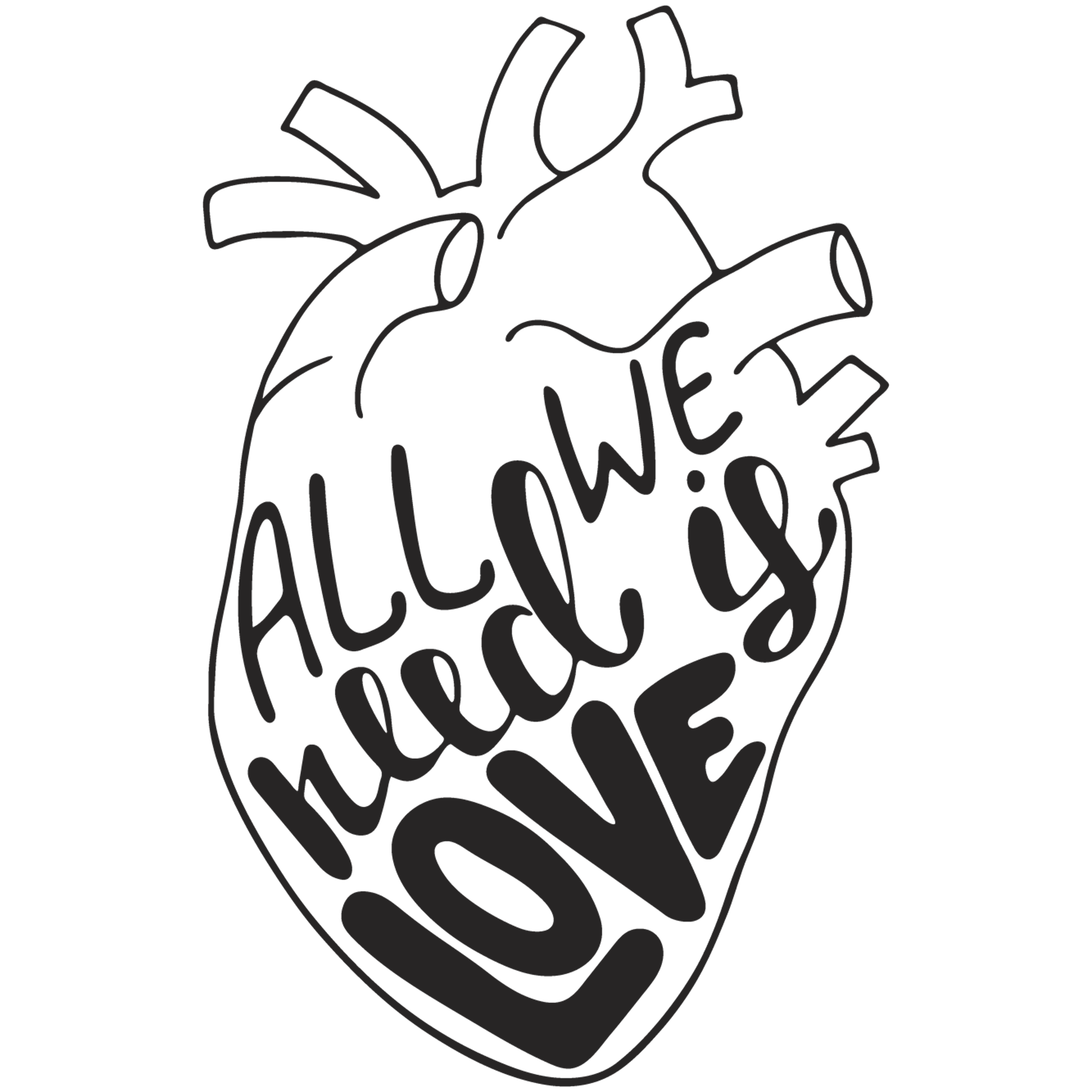 quotes all we need is love heart