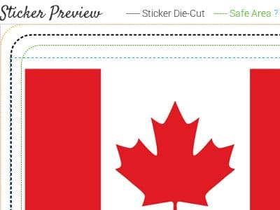 What is a die-cut sticker?