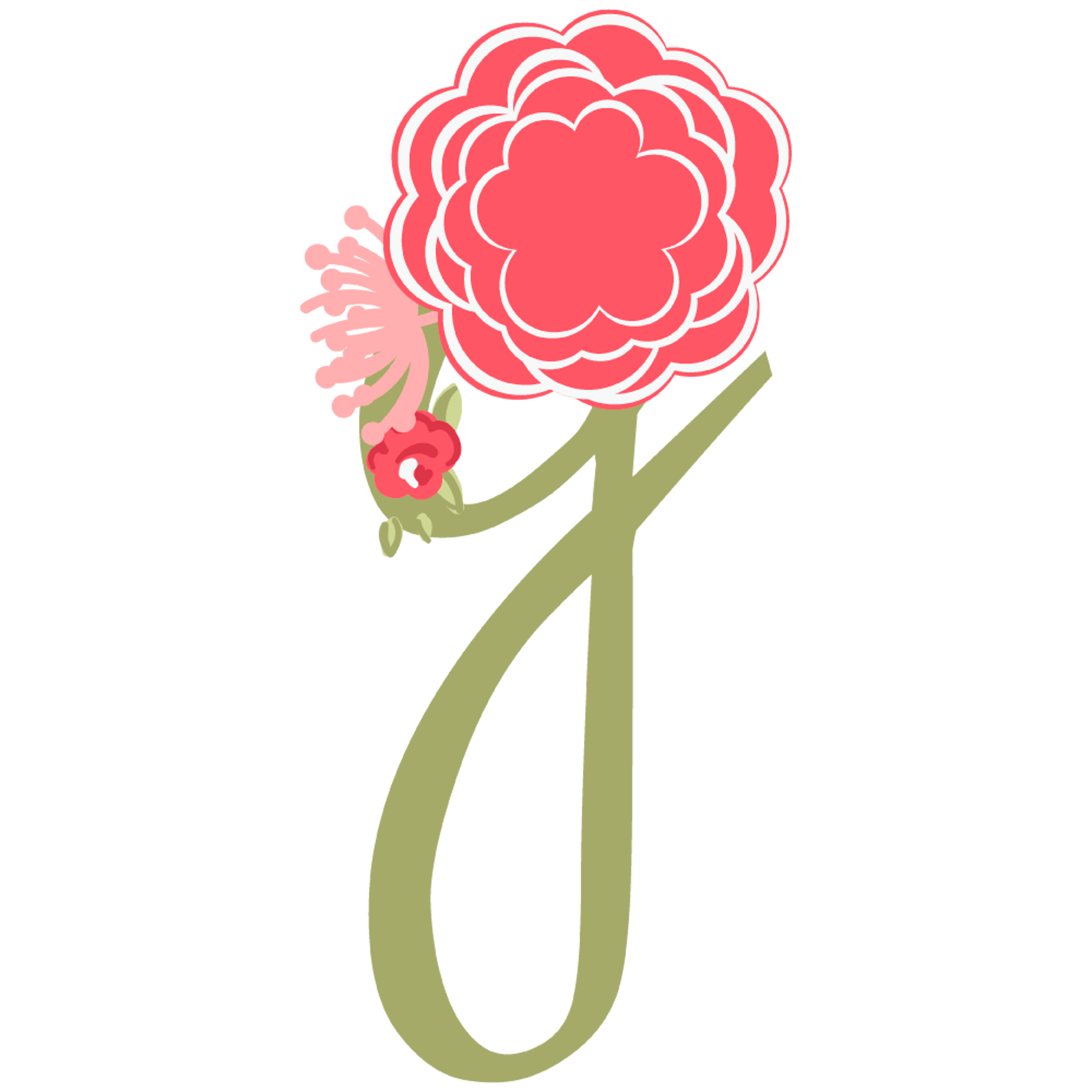 Letter G Flower