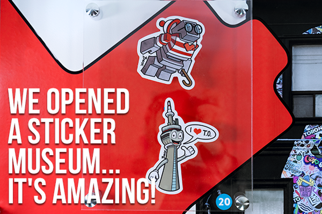 We Opened a STICKER MUSEUM.. It's AMAZING!