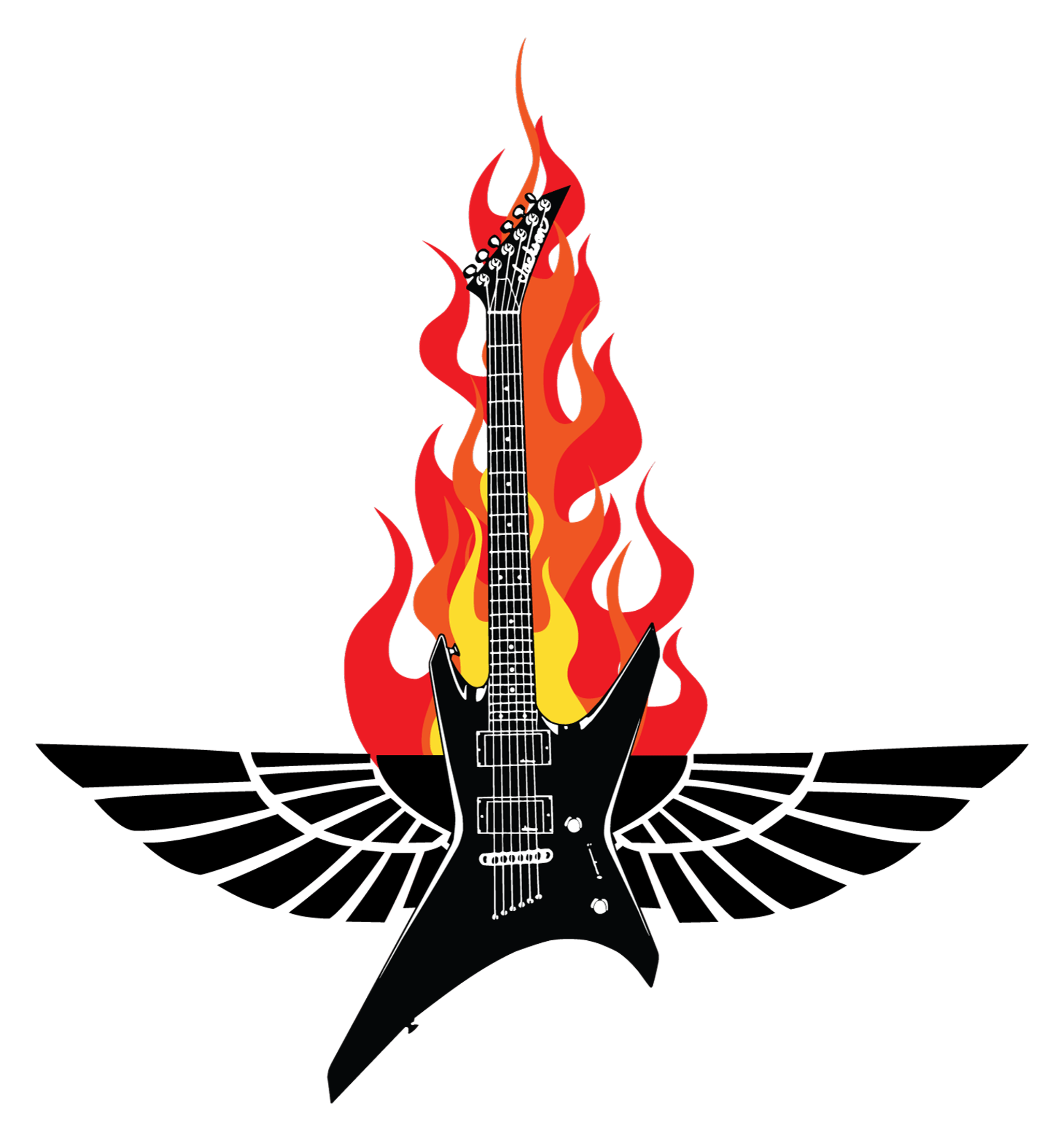 Rock Guitar Angel Wings