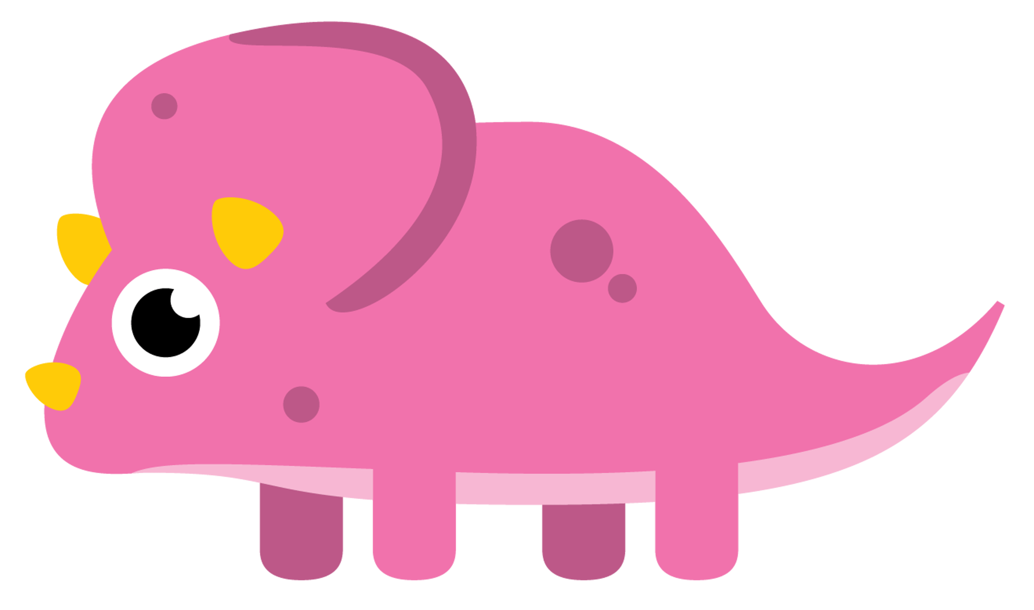 Pink Triceratops Dinosaur