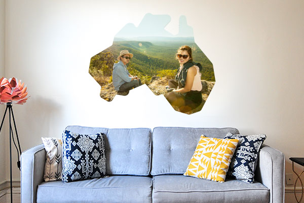 Travel photo wall decal