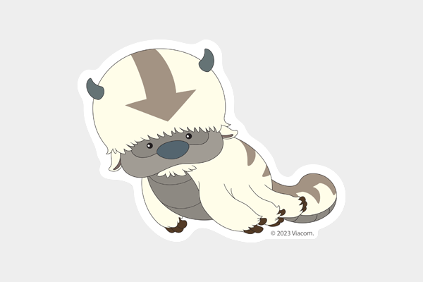 Die-cut sticker design showing a small, cute, and pipsqueak version of our favorite animal spirit guide.