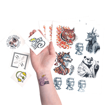 Custom Temporary Tattoos