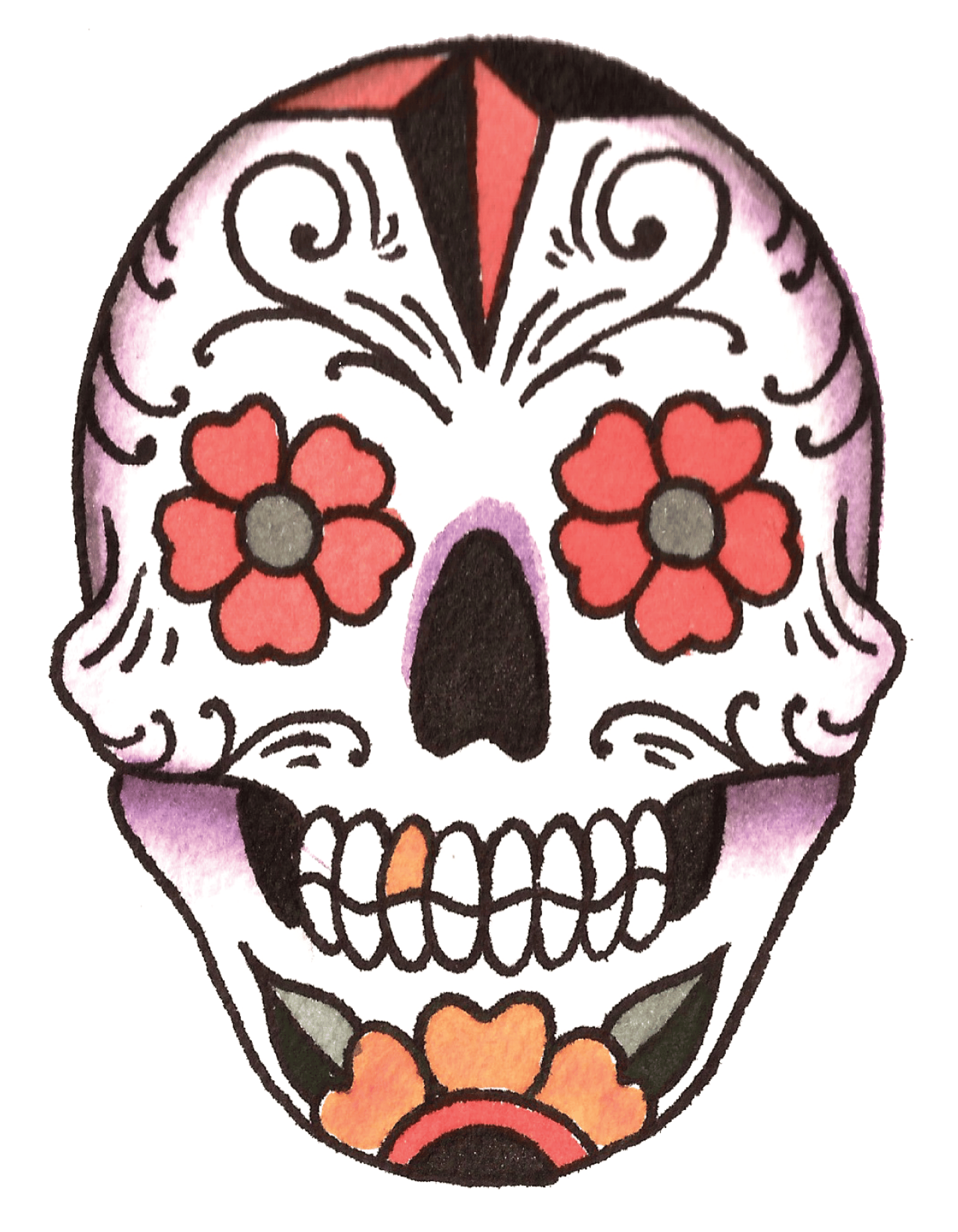 Sugar Skull Drawing
