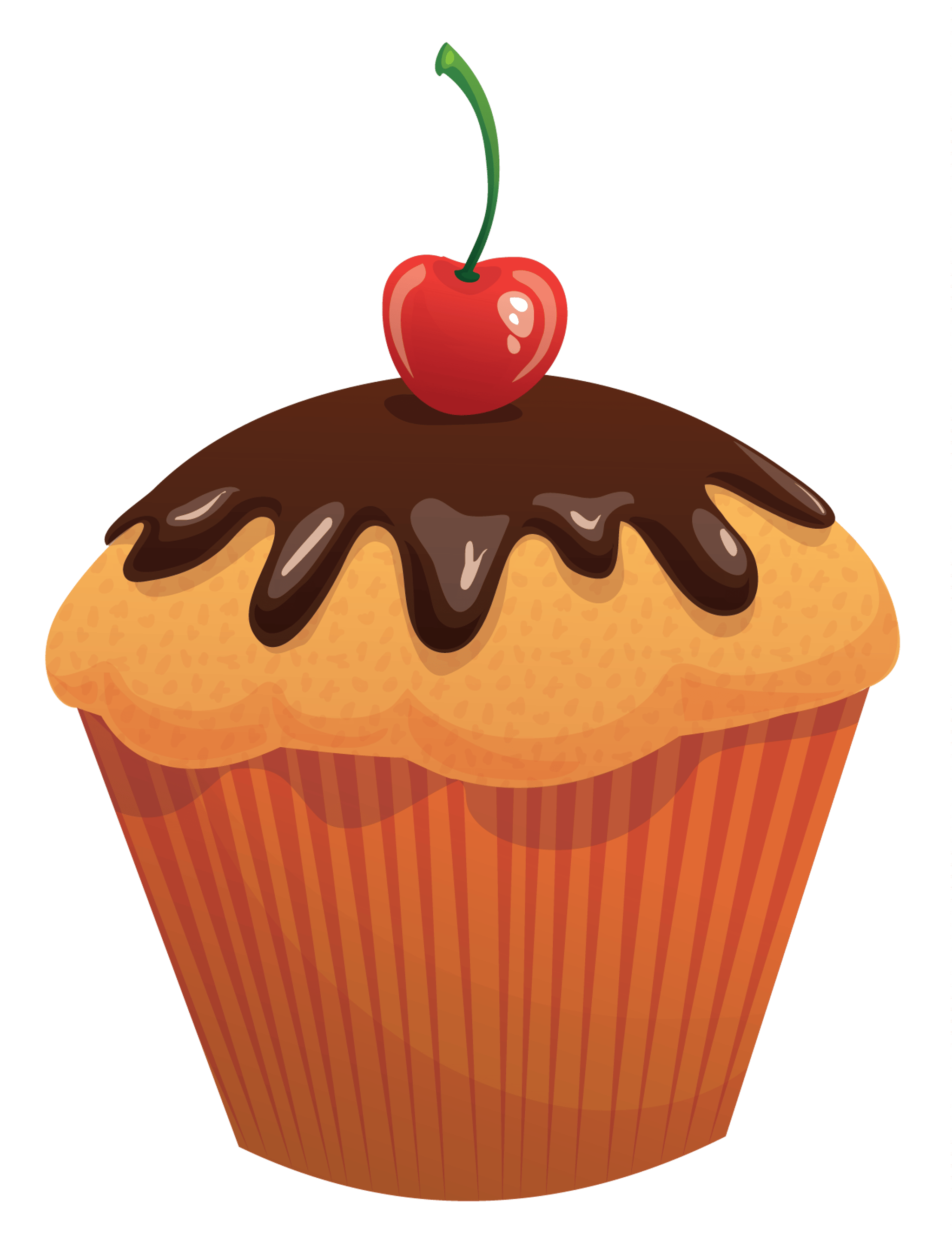 Chocolate Cherry Vanilla Cupcake