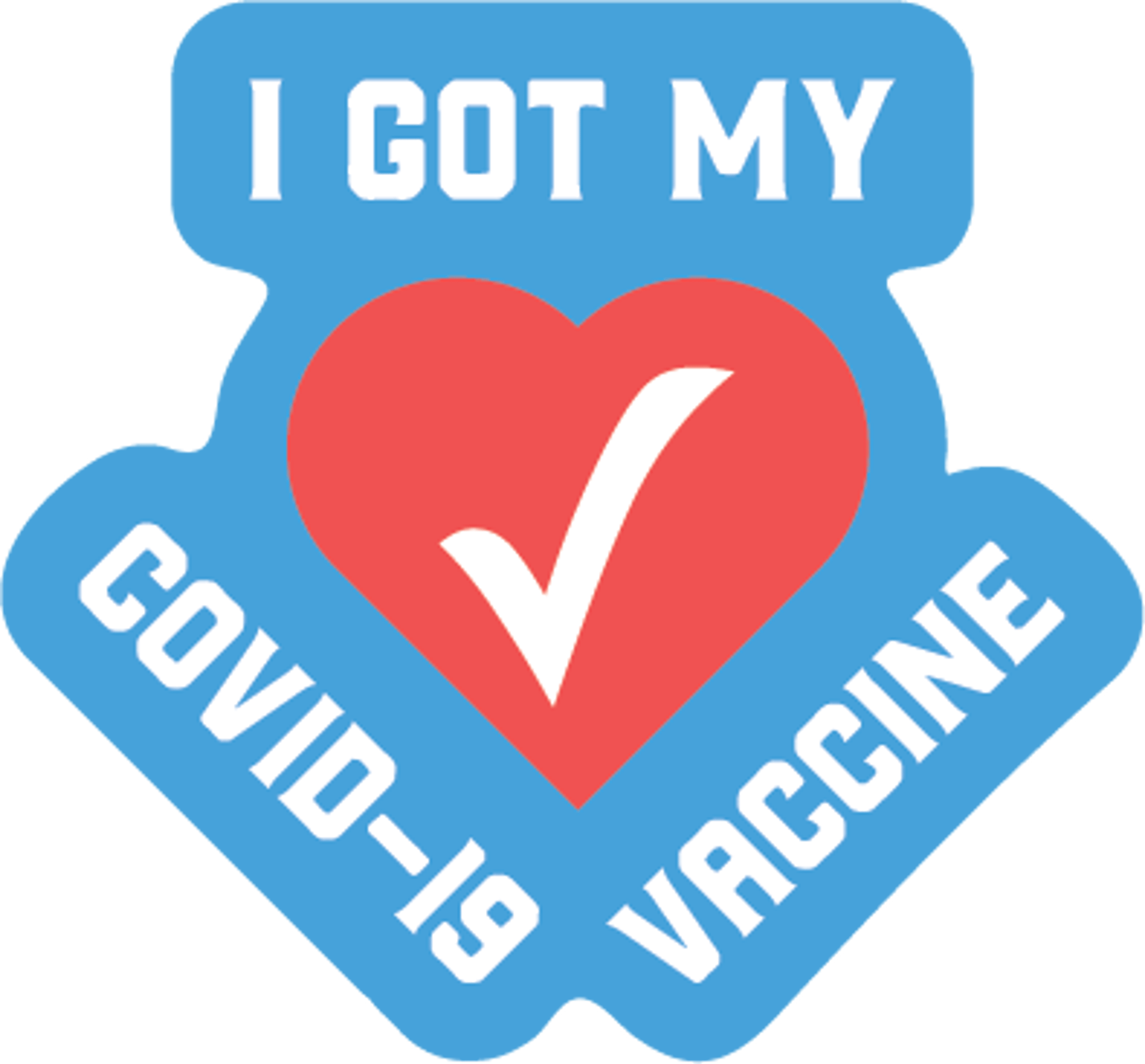 Covid-19 Vaccine Heart Graphic