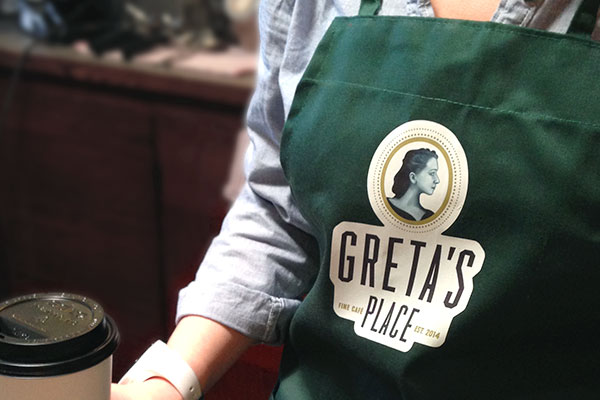 Custom iron-on transfer apron