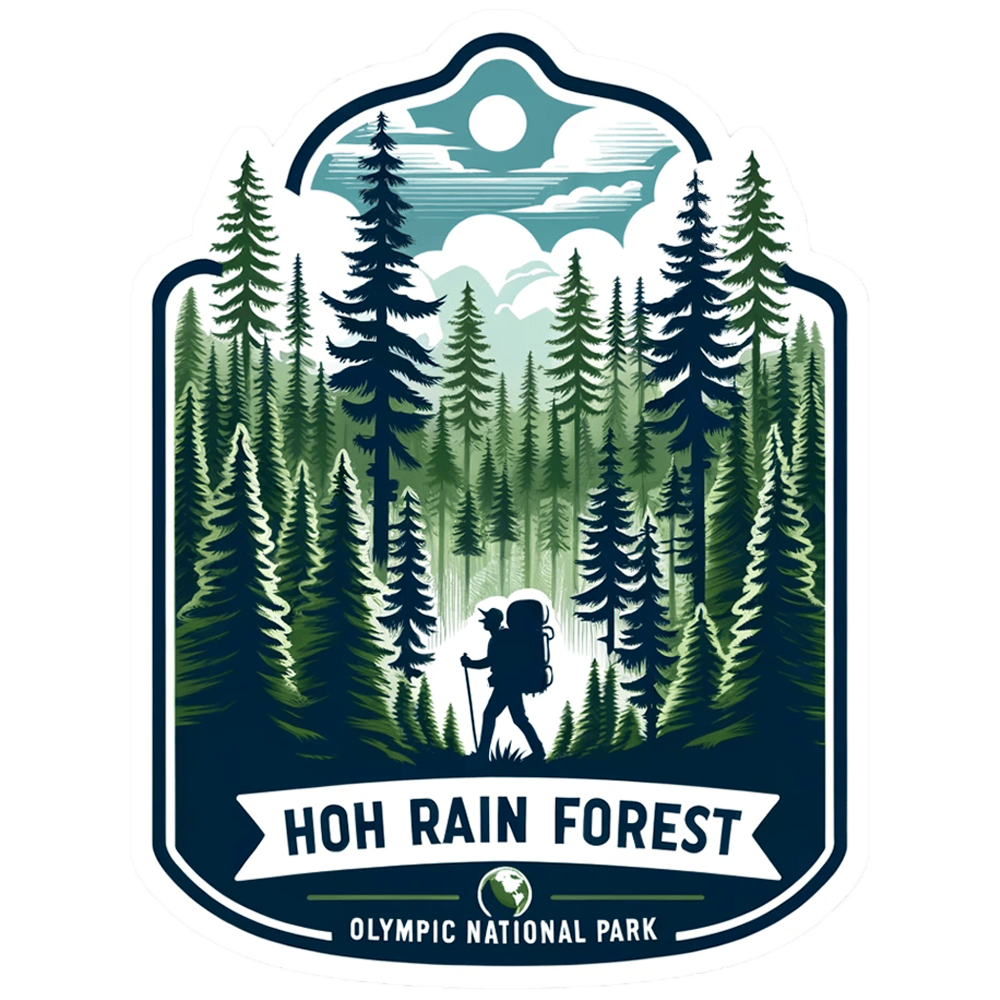Washington, Hoh Rain Forest Olympic National Park