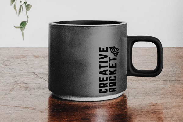 Branded mug using a temporary tattoo