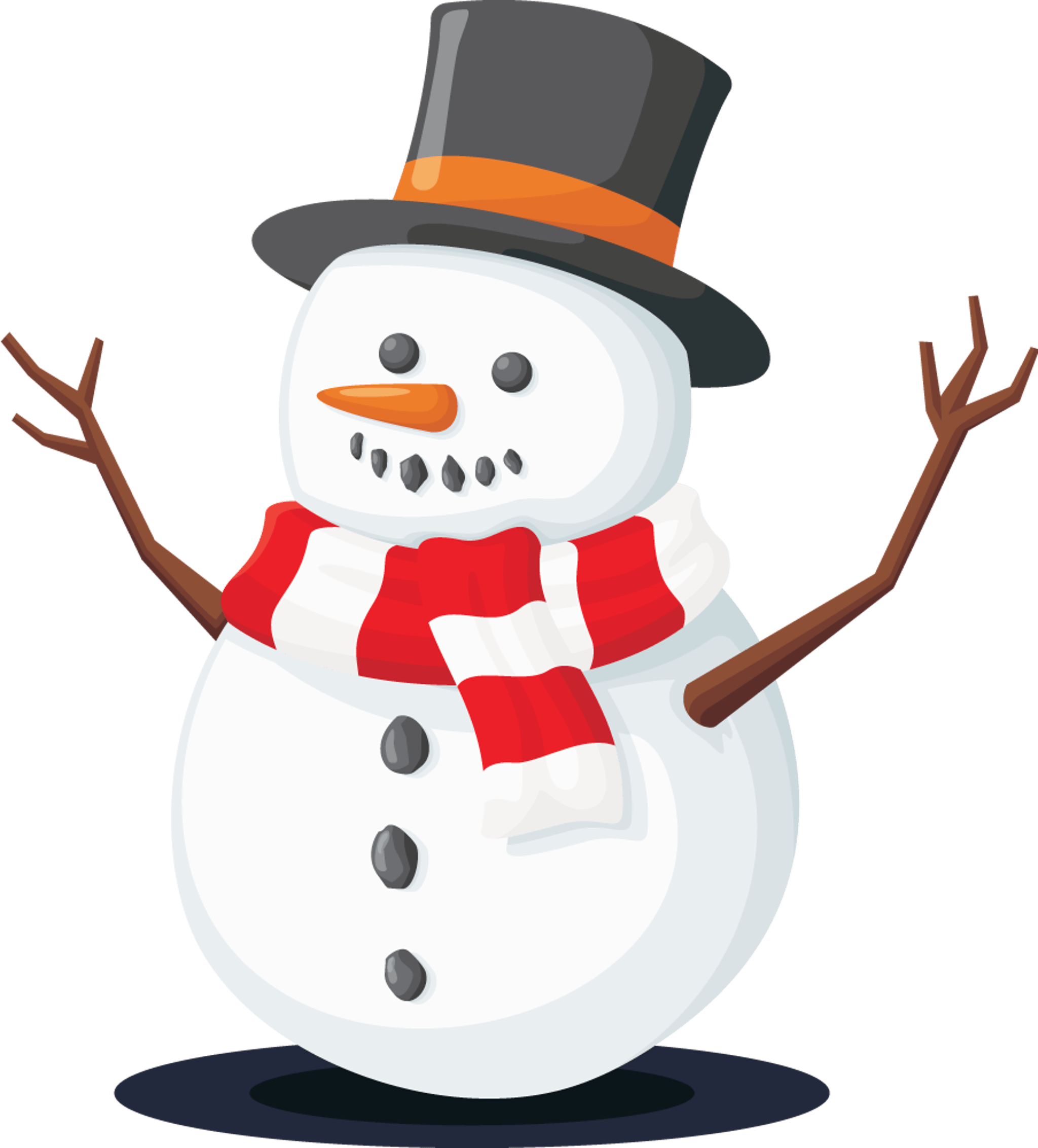 Top Hat Christmas Snowman