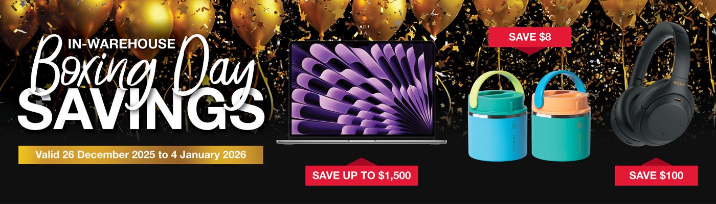 In-Warehouse Boxing Day Savings