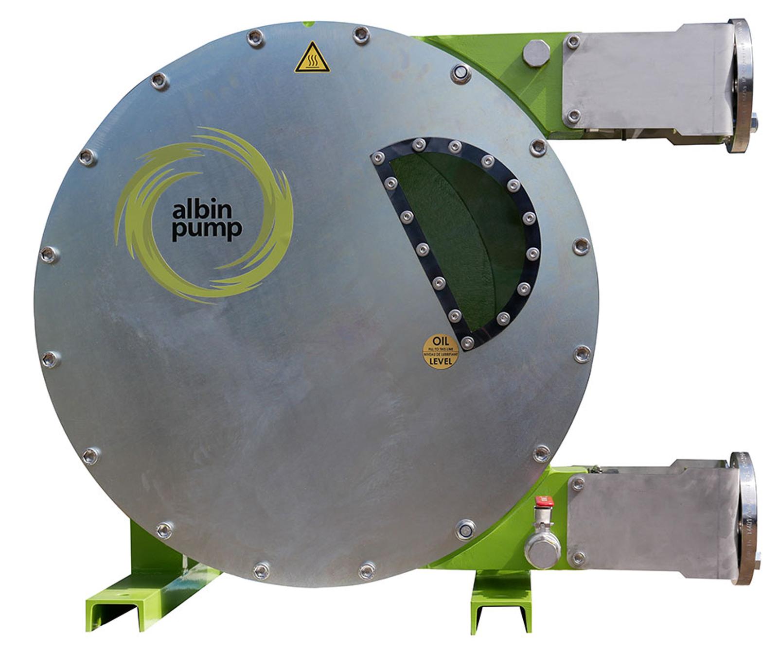 Vista frontale della pompa peristaltica ad alta pressione ALHX65