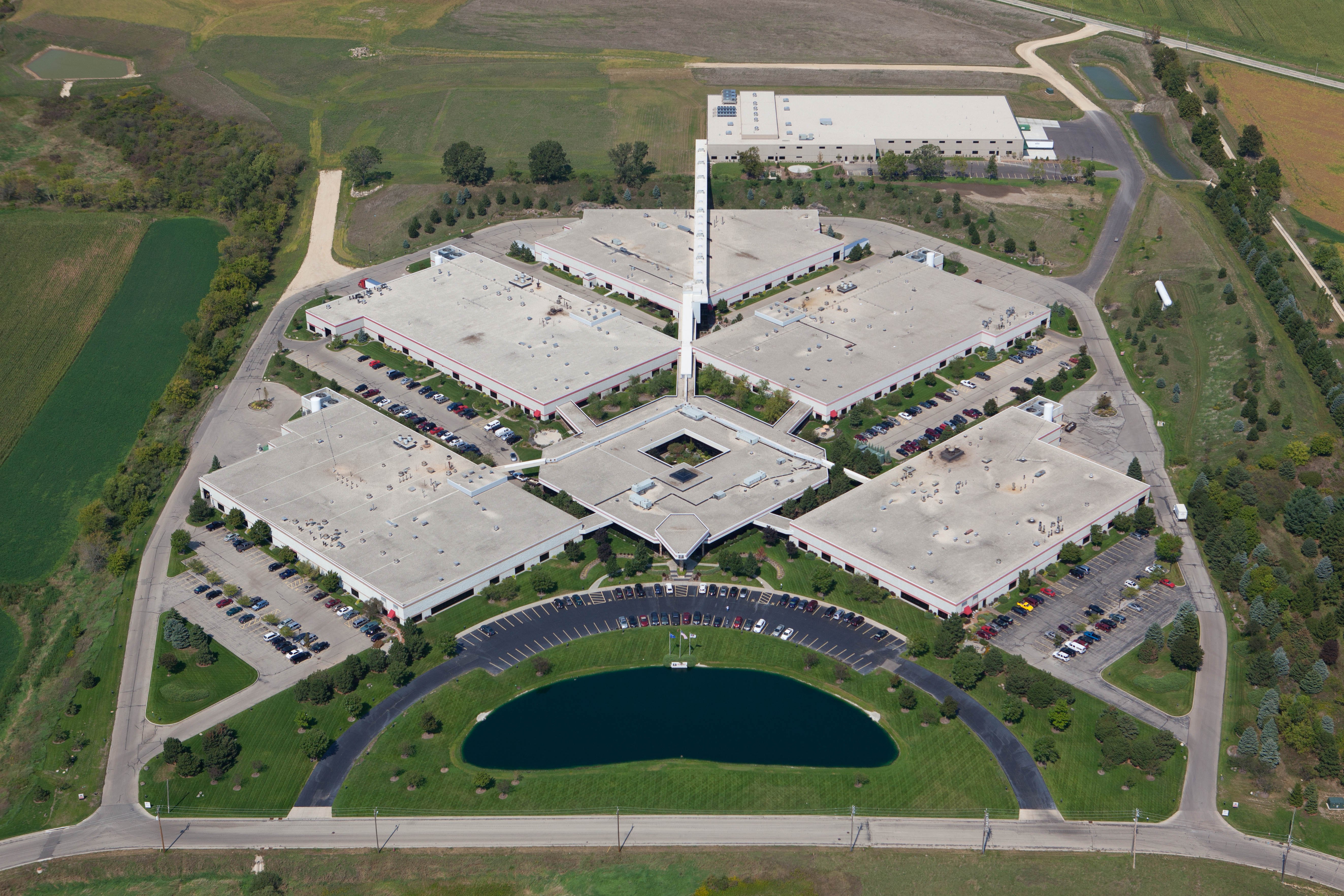 Overhead view of complete Hartford Manufacturing Complex