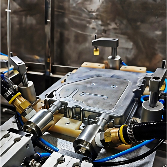 Friction stir welding leak test process