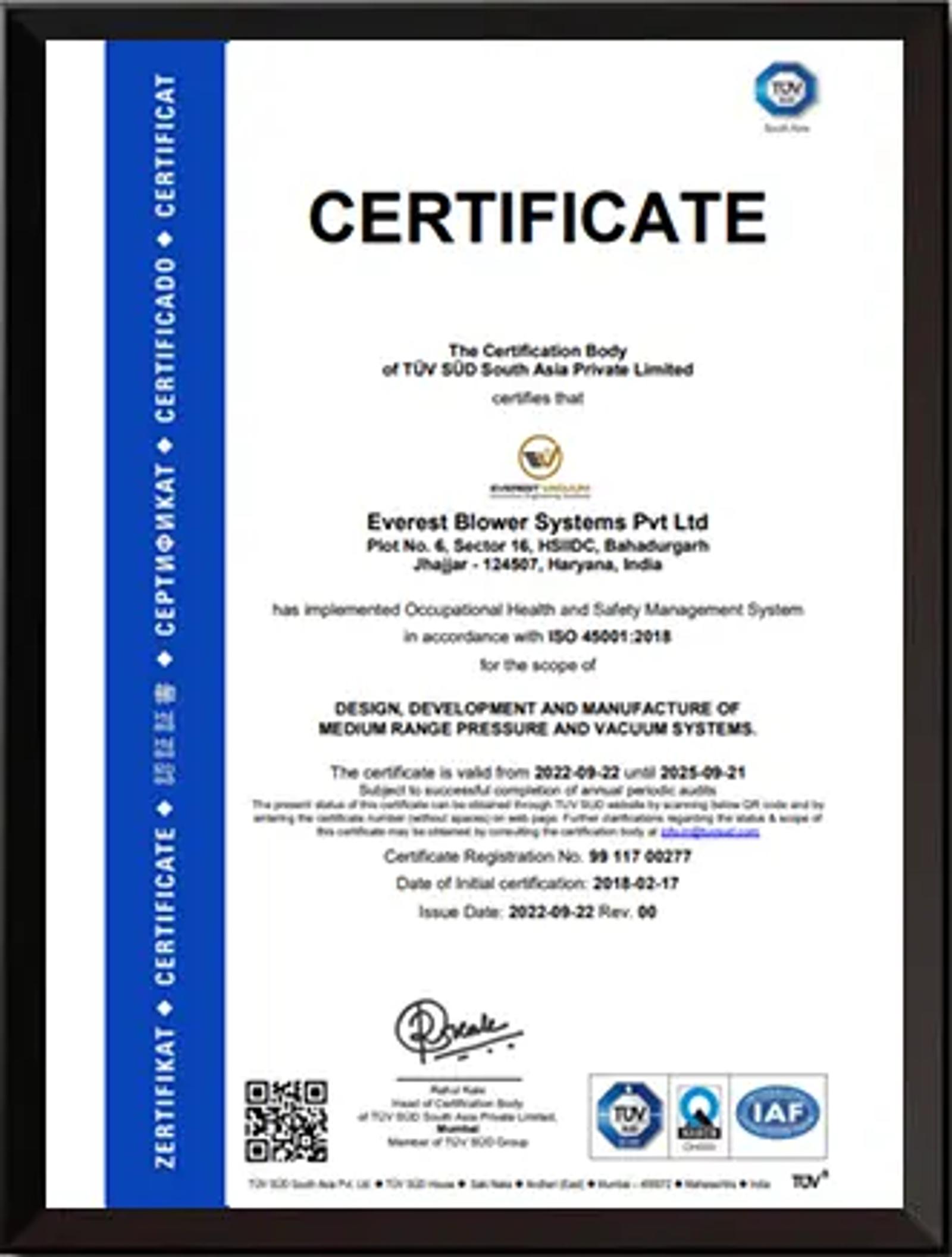 Certified Quality Management Systems