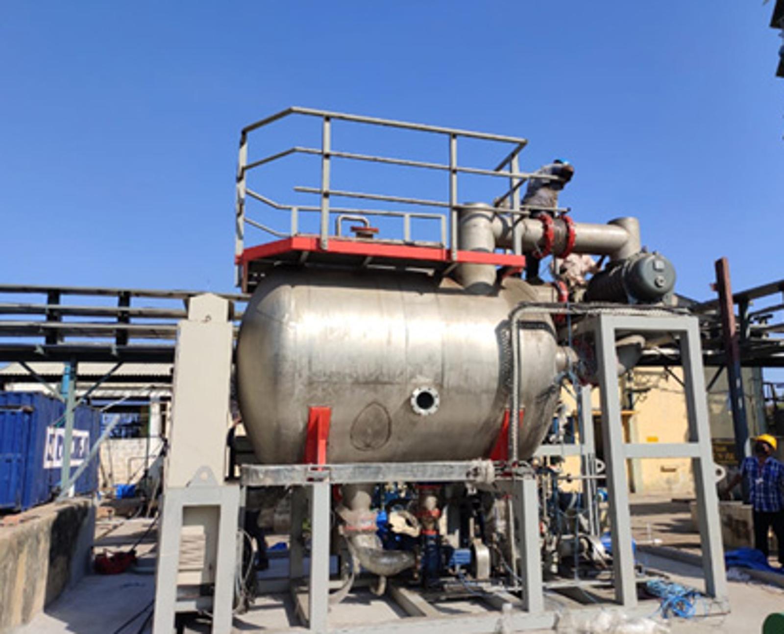 Mechanical vapour recompressor visual