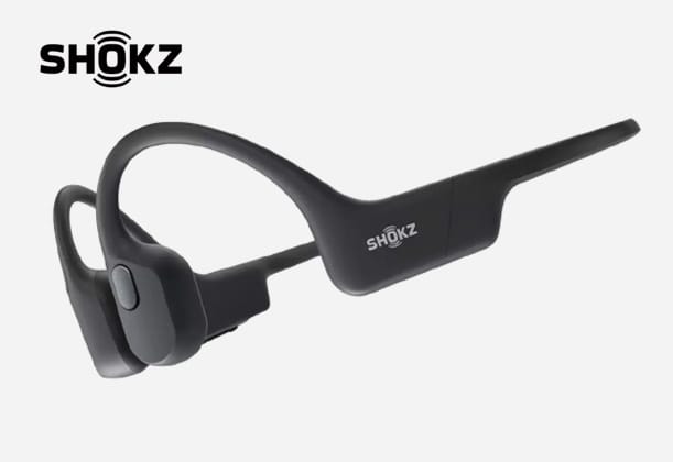 Open Run SE benledningshörlurar i färgen Comet Grey