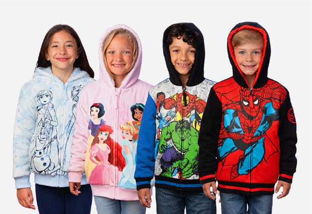 Character Kids Plush Hoodie