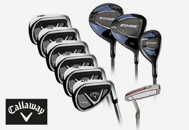 Callaway Edge 10-delat Set av Golfklubbor i Stål för Högerhänta
