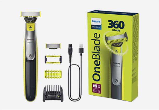 Philips OneBlade 360 Face & Body Set Plus 3 extra paket med rakblad