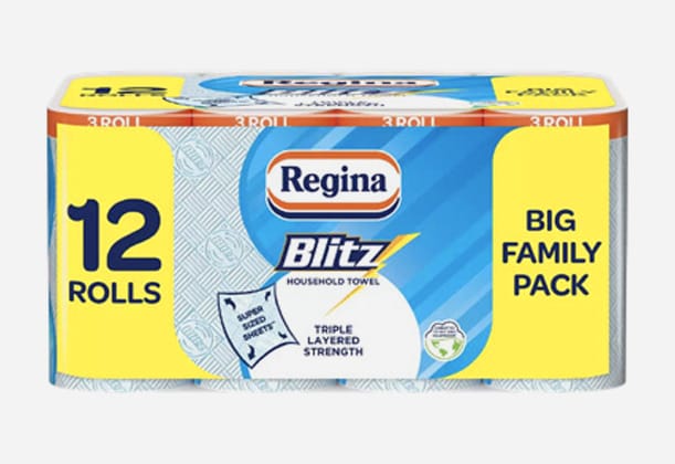 Regina Blitz Hushållspapper 4 x 3 Pack (70 Ark)