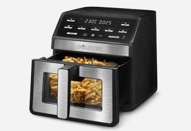 Gourmia 7.6L Digital Varmluftsfritös med belysning och fönster