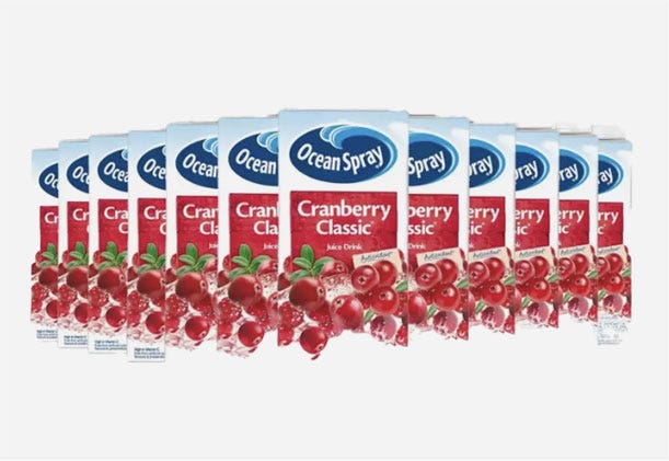 Ocean Spray Cranberry Classic 12 x 1 Litre